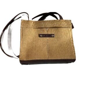 Frankie & Johnnie Purse‎ NWOT Small Tan Corduroy Shoulder Bag